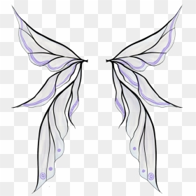 Fairy Wings Drawings Colored - Draw Anime Fairy Wings, HD Png Download - realistic fairy wings png