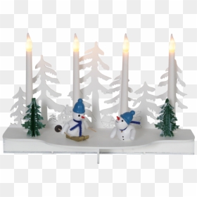 Candlestick Snowy, HD Png Download - snowy tree png