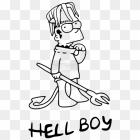 Hellboy Tattoo Lil Peep, HD Png Download - lil peep png