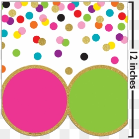 Big Confetti Border, HD Png Download - confetti border png