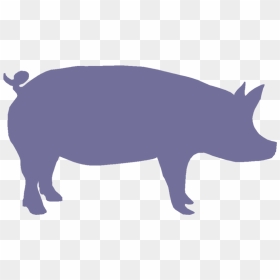 Pig Face Silhouette - Pig Clipart, HD Png Download - pig silhouette png