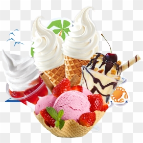 Transparent Sundae Png - Transparent Background Ice Cream Png, Png Download - ice cream sundae png