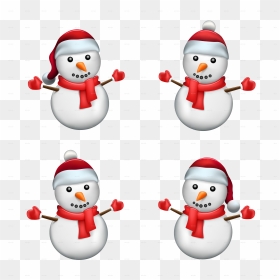 Cartoon Transparent High Resolution Snowman, HD Png Download - cartoon santa hat png