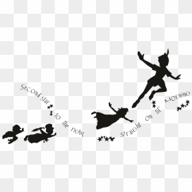 Transparent Peter Pan Silhouette Png - Disney Silhouette Peter Pan, Png Download - peter pan silhouette png