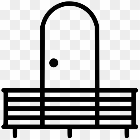 Balcony Terrace Curve - Icon, HD Png Download - balcony png