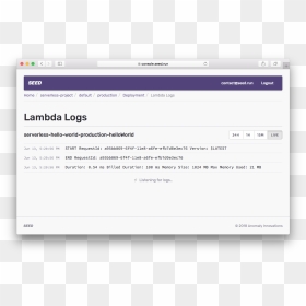 Lambda Logs Live - Subscription Management Page Design, HD Png Download - logs png