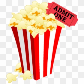 Popcorn Film Cinema Movie4k - Transparent Popcorn Png Clipart, Png Download - movie popcorn png