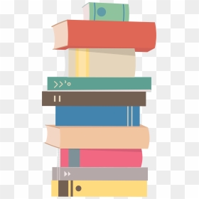 Book-stack - Stacks Of Books Illustrator, HD Png Download - book stack png