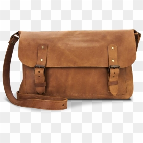 Brown Leather Bag Png Clipart - Messenger Bag, Transparent Png - leather png