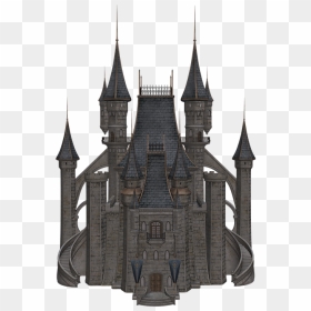 Gothic Castle Silhouette Png, Transparent Png - castle tower png