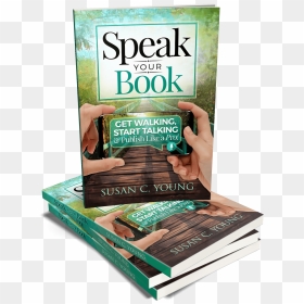 Speak Your Book Stack 3d - Flyer, HD Png Download - book stack png