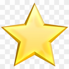 Golden Star Png Free Pic - Gold Star Transparent Background Icon, Png Download - golden star png