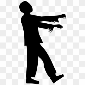 Zombie Silhouette Clipart , Png Download - Zombie Silhouette, Transparent Png - walking silhouette png