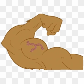 Sandy Transparent - Cartoon Muscle Arm Png, Png Download - muscle arm png