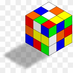 Rubiks Cube Clipart - Rubik's Cube Drawing, HD Png Download - rubik's cube png