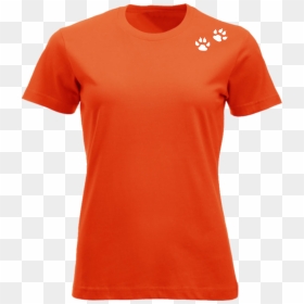 T Shirt Arancione Png, Transparent Png - cat paw print png