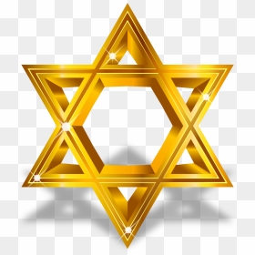 Golden Star Of David Clipart Image Library Library - Golden Star Of David, HD Png Download - golden star png