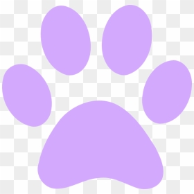 Bulldog Ravenna Foods Cat Pet Sitting Paw - Light Purple Paw Print, HD Png Download - cat paw print png