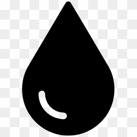 Oil Water Drop - Black And White Blood Clipart, HD Png Download - oil drop png