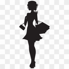 Transparent Black Woman Silhouette Png - Shopping Girl Silhouette Png, Png Download - black woman png