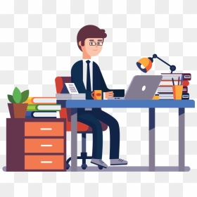 Employee Clipart Computer Worker - Office Clipart, HD Png Download - worker png