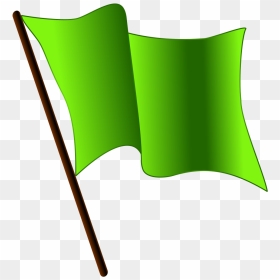 Waving Green Flag Gif, HD Png Download - waving flag png