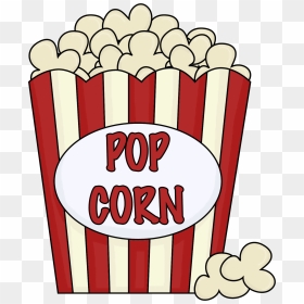 Single Popcorn Cliparts - Popcorn Clipart, HD Png Download - movie popcorn png