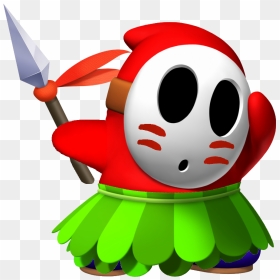 Shy Guy Wikipedia - Super Mario Spear Guy, HD Png Download - shy guy png