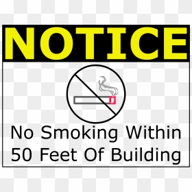 No Smoking Within 50 Feet Clip Arts - Vector Graphics, HD Png Download - no smoking png