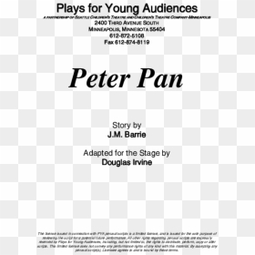 Document, HD Png Download - peter pan silhouette png