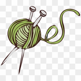 Yarn, Ball, Needles, Wool, Craft, Hobby, Knit, String - Clip Art Knitting Transparent, HD Png Download - ball of yarn png