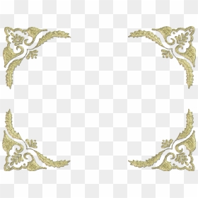 Lace Corner Png For Kids - Transparent Gold Lace, Png Download - corners png