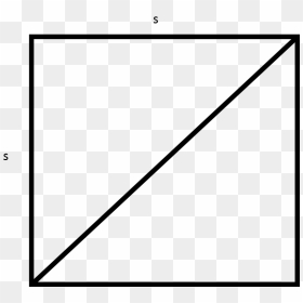 1 - Square With Diagonal Line, HD Png Download - diagonal lines png