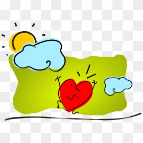 Anxious Heart Clip Arts - Love Sun Clipart, HD Png Download - cartoon heart png