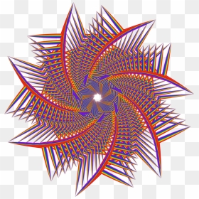 Plant,leaf,symmetry - Colorful Geometric Trip Art, HD Png Download - geometric shape png
