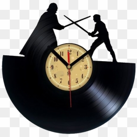 Vinyl Record Clock Star Wars, HD Png Download - reloj png