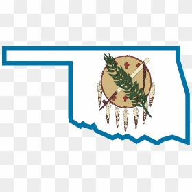 15 Oklahoma Vector Background For Free Download On - Oklahoma State Flag Logo, HD Png Download - texas state outline png