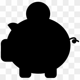 Pig - Savings Icon Transparent Background, HD Png Download - pig silhouette png