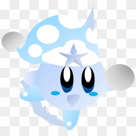 Snow Kirby Fan Fiction - Kirby Snow Fan Art, HD Png Download - blue snowball png