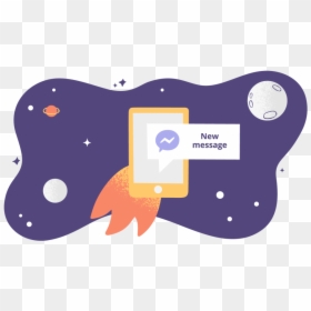 Illustration, HD Png Download - facebook messenger logo png