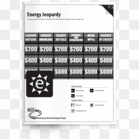 National Energy Education Development Project, HD Png Download - jeopardy logo png