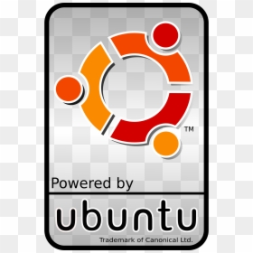 Powered By Ubuntu, HD Png Download - ubuntu logo png