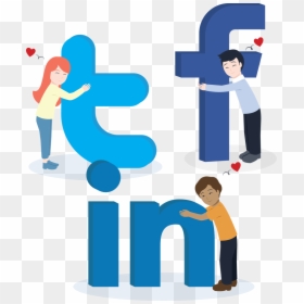 Social Media Logos Cartoon Png, Transparent Png - social network logo png