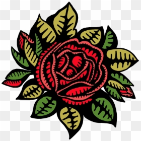 Rose Drawing Public Domain, HD Png Download - flower top view png