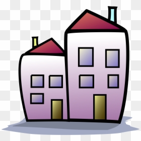 Townhouse Clipart, HD Png Download - apartment building png