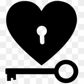 Lock And Key Silhouette, HD Png Download - lock key png