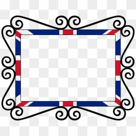 Union Jack Page Border, HD Png Download - photo frames png format free download