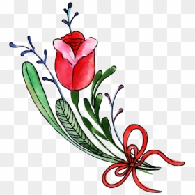 Tulip, HD Png Download - floral art png