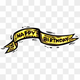 Vector Illustration Of Happy Birthday Celebration Banner - Illustration, HD Png Download - banner vector png