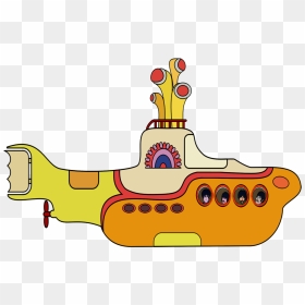 Hd Beatles-in A Yellow Submarine - Beatles Yellow Submarine Png, Transparent Png - submarine png